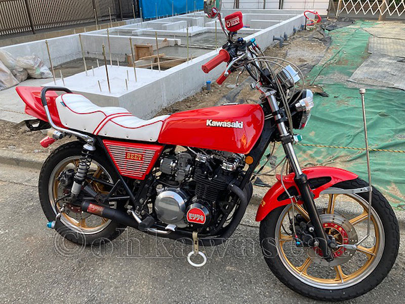 Z400FX 段シート加工