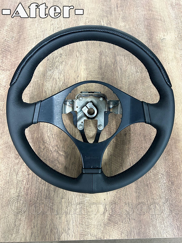 C-64　三菱　ランサ―エボリューションⅨ　ステアリング張替え施工後