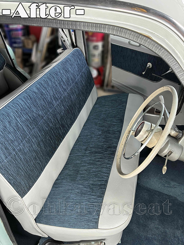 C-66　いすゞ　ヒルマンミンスク　シート・ドア内張り張替え施工後-1