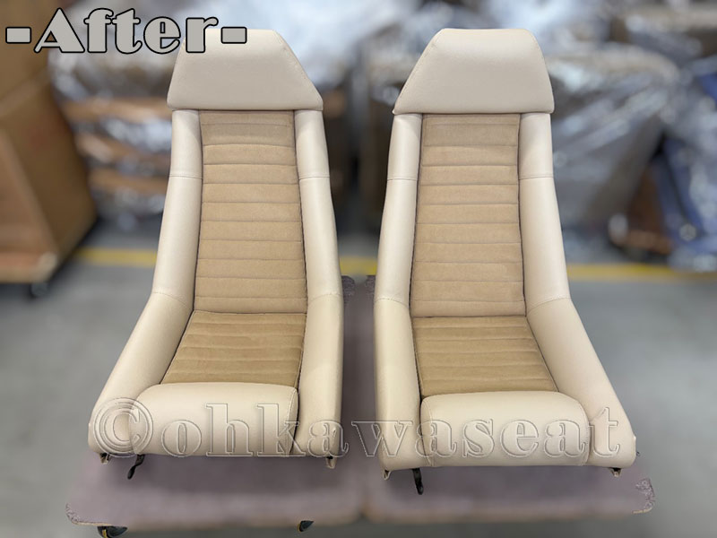 C-67　ロータスヨーロッパ　シート張替え施工後-1