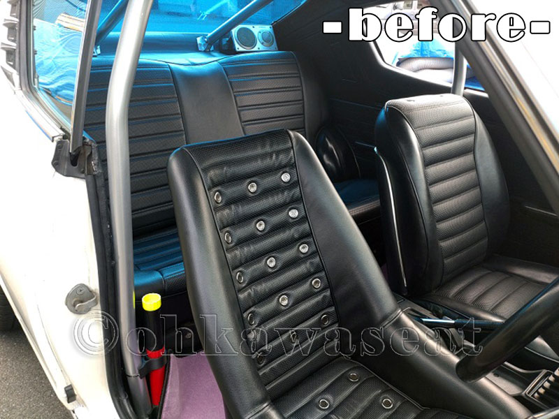 自動車シート張替えC-75 / 日産　バイオレット　シート＆内装施工前