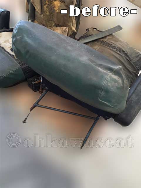 小型飛行機シート画像2　張替え前