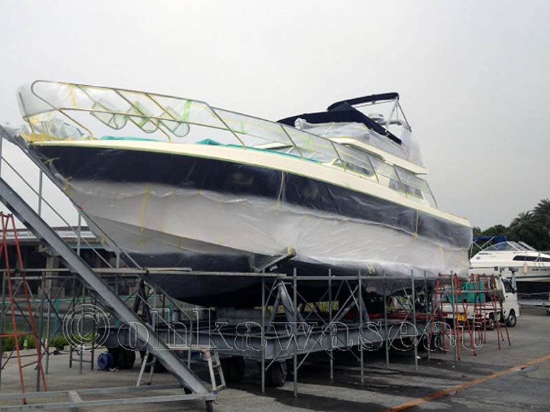 S-3 夢の島マリーナ　クルーザー　外装塗装　施工後画像2